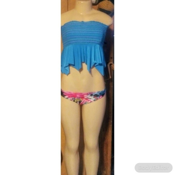 Blue Tube Top M - Picture 3 of 6